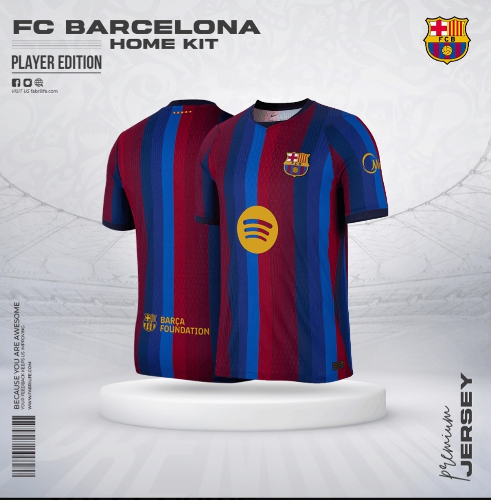 FC Barcelona 26/27 Home Jersey - Player Edition